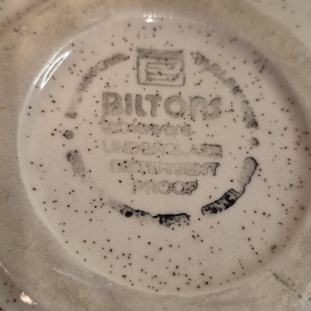 BILTONS Vintage 1970s Ironstone 'Celtic Rose' Pattern Quiche/Pie Baker Dish - Picture 9 of 13